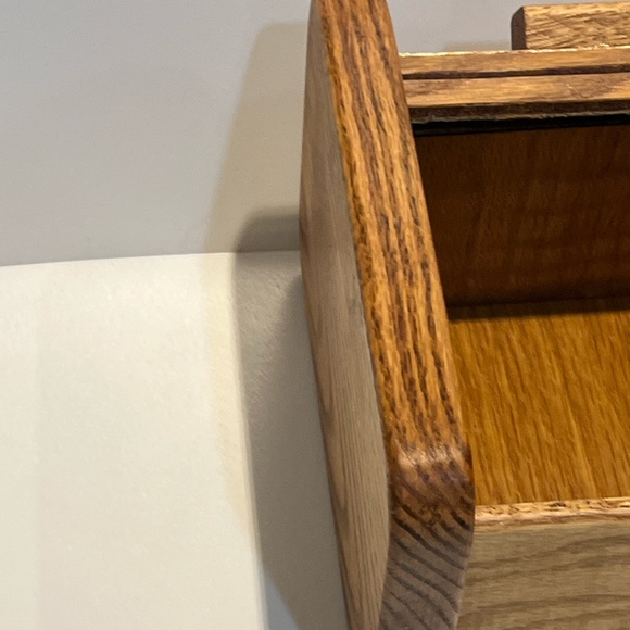 Vintage Matrix Roll-top Recipe Box, Classic Oak - Picture 9 of 12